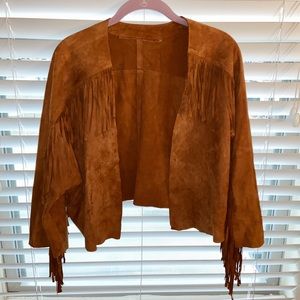 GENUINE SUEDE FRINGE JACKET